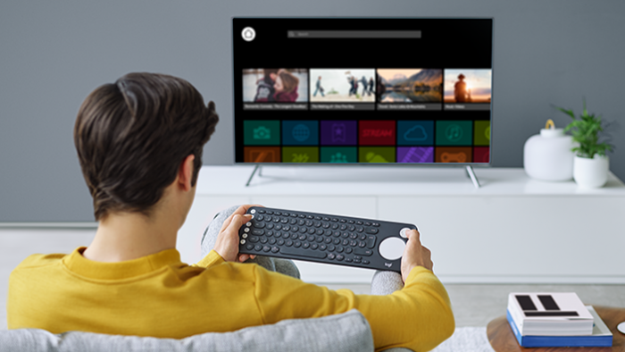 Logitechs drahtlose Tastatur K600 TV (Bild: Logitech)